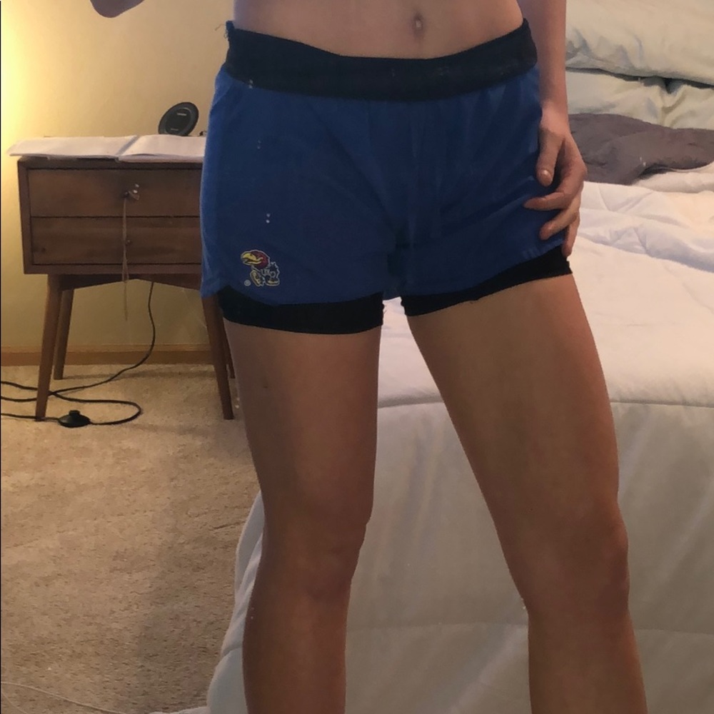 KU athletic shorts